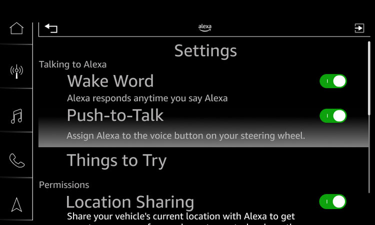 Alexa Setup flow for Audi