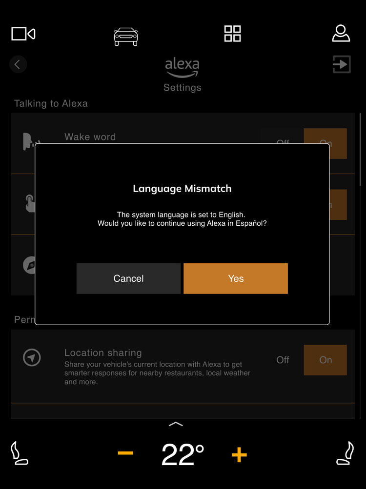 Audi Language Mismatch Lightbox